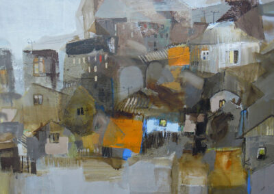 Acoperișuri. 2004. Ulei pe pânză. 90x120 cm